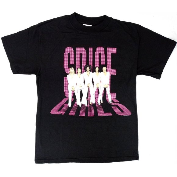 Spice Girls Vintage T-Shirt New Deadstock Tour Spiceworld 1998 USA Tultex Medium - Picture 1 of 9